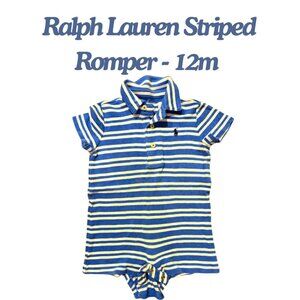 Ralph Lauren Striped Romper - Playsuit - 12m - Boys